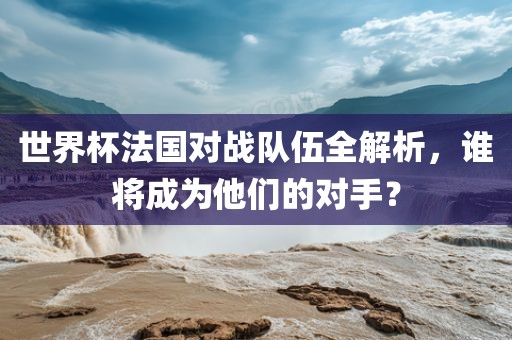 世界杯法国对战队伍全解析，谁将成为他们的对手？