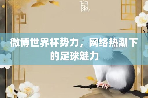 微博世界杯势力，网络热潮下的足球魅力