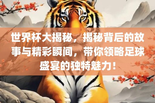世界杯大揭秘，揭秘背后的故事与精彩瞬间，带你领略足球盛宴的独特魅力！