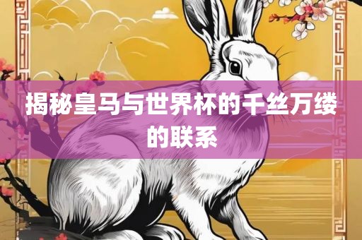 揭秘皇马与世界杯的千丝万缕的联系