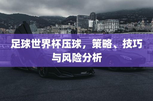 足球世界杯压球，策略、技巧与风险分析
