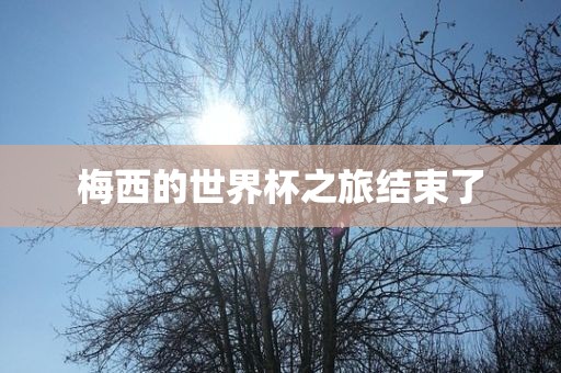 梅西的世界杯之旅结束了