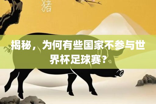 揭秘，为何有些国家不参与世界杯足球赛？