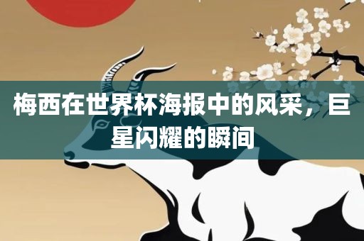 梅西在世界杯海报中的风采，巨星闪耀的瞬间