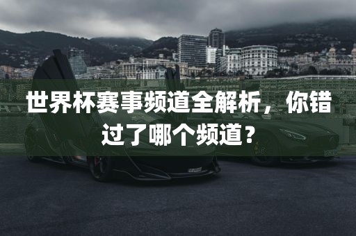世界杯赛事频道全解析，你错过了哪个频道？