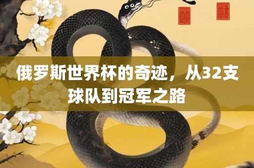 俄罗斯世界杯的奇迹，从32支球队到冠军之路