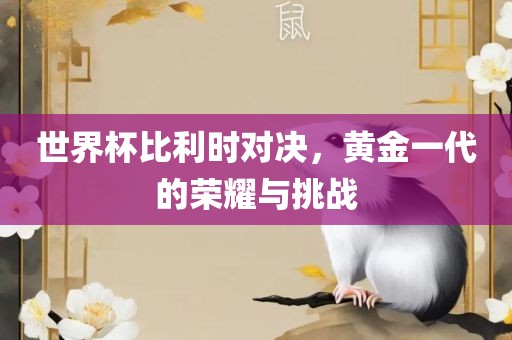 世界杯比利时对决，黄金一代的荣耀与挑战