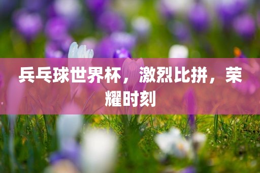 兵乓球世界杯，激烈比拼，荣耀时刻