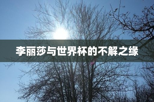 李丽莎与世界杯的不解之缘