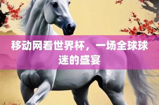 移动网看世界杯，一场全球球迷的盛宴
