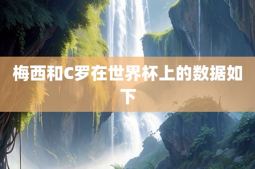 梅西和C罗在世界杯上的数据如下