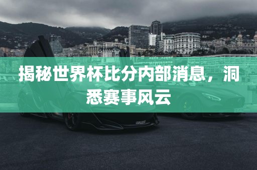 揭秘世界杯比分内部消息，洞悉赛事风云