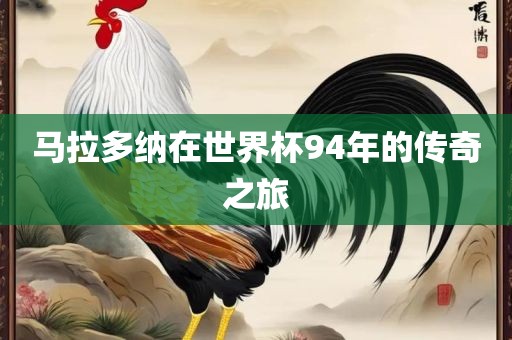 马拉多纳在世界杯94年的传奇之旅