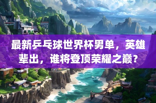 最新乒乓球世界杯男单，英雄辈出，谁将登顶荣耀之巅？