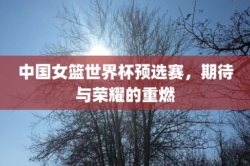 中国女篮世界杯预选赛，期待与荣耀的重燃