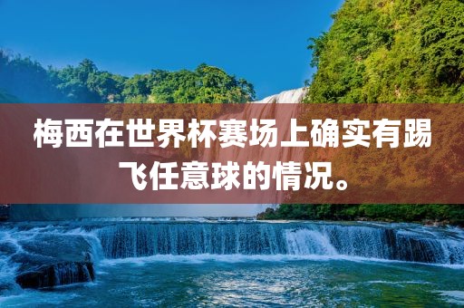 梅西在世界杯赛场上确实有踢飞任意球的情况。