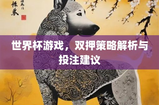 世界杯游戏，双押策略解析与投注建议