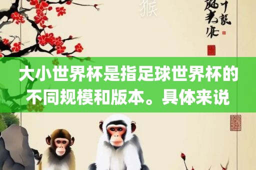 大小世界杯是指足球世界杯的不同规模和版本。具体来说