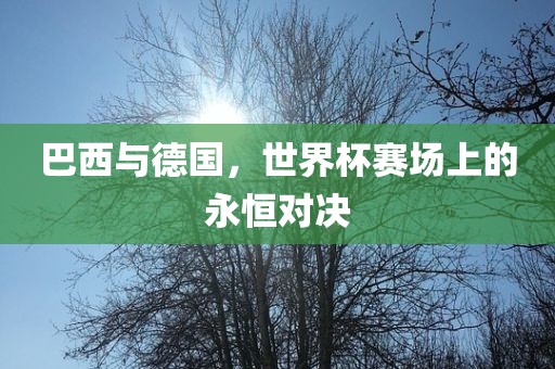 巴西与德国，世界杯赛场上的永恒对决