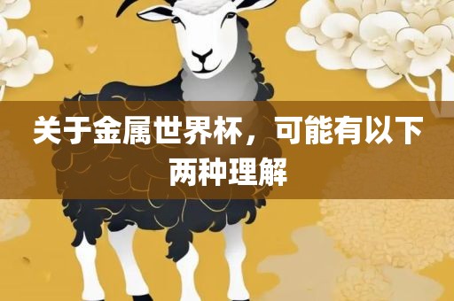 关于金属世界杯，可能有以下两种理解