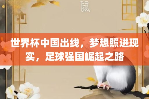 世界杯中国出线，梦想照进现实，足球强国崛起之路