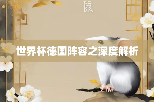 世界杯德国阵容之深度解析
