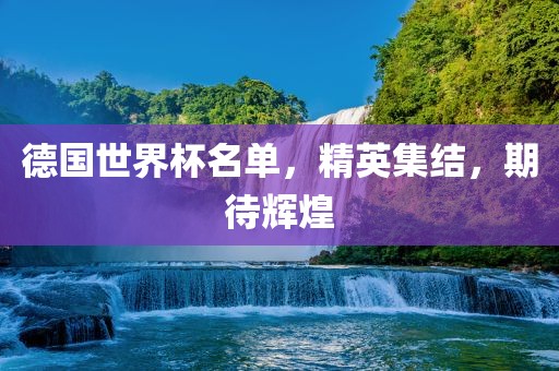 德国世界杯名单，精英集结，期待辉煌