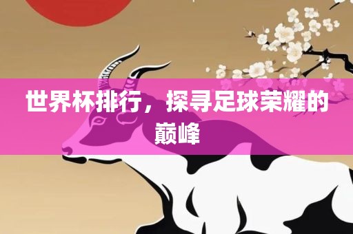 世界杯排行，探寻足球荣耀的巅峰