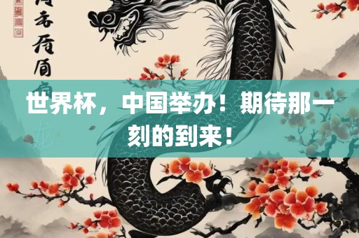 世界杯，中国举办！期待那一刻的到来！