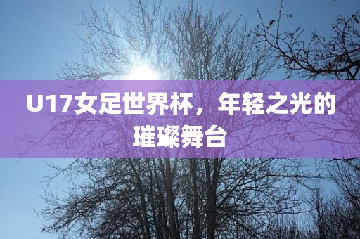 U17女足世界杯，年轻之光的璀璨舞台