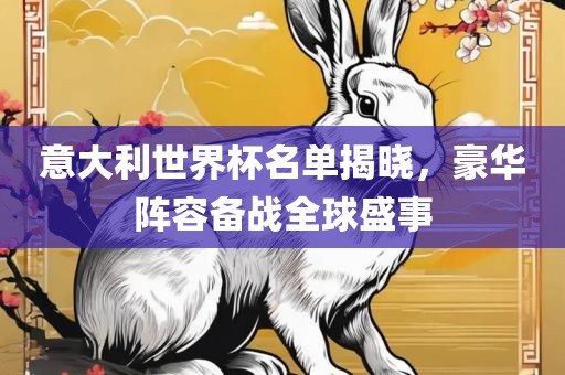意大利世界杯名单揭晓，豪华阵容备战全球盛事