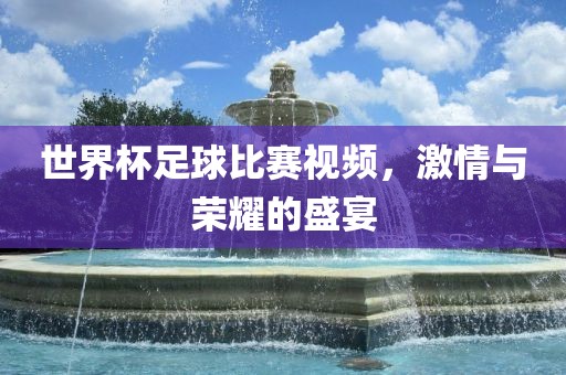 世界杯足球比赛视频，激情与荣耀的盛宴