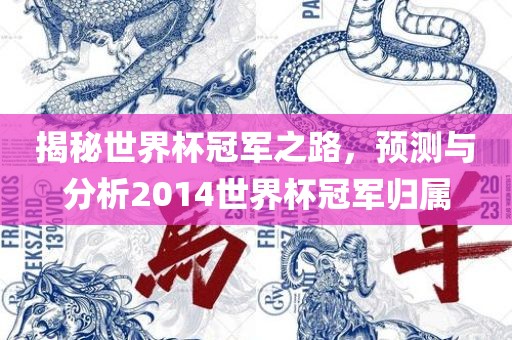 揭秘世界杯冠军之路，预测与分析2014世界杯冠军归属