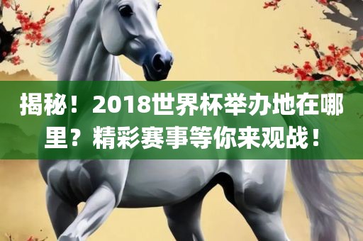 揭秘！2018世界杯举办地在哪里？精彩赛事等你来观战！