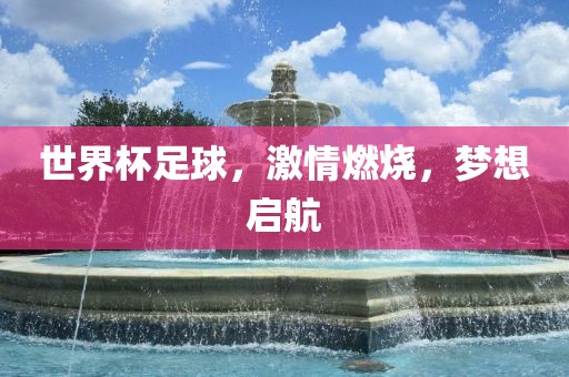 世界杯足球，激情燃烧，梦想启航