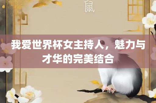 我爱世界杯女主持人，魅力与才华的完美结合