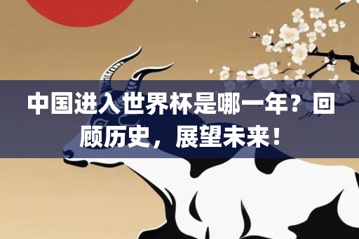 中国进入世界杯是哪一年？回顾历史，展望未来！