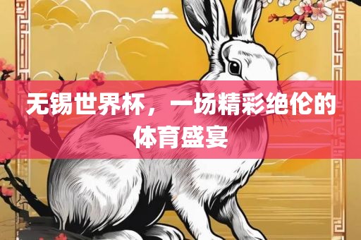 无锡世界杯，一场精彩绝伦的体育盛宴