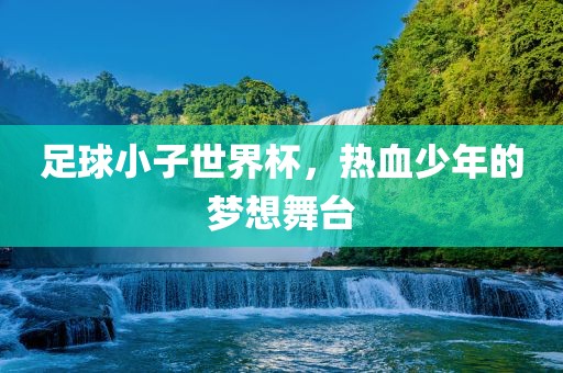 足球小子世界杯，热血少年的梦想舞台