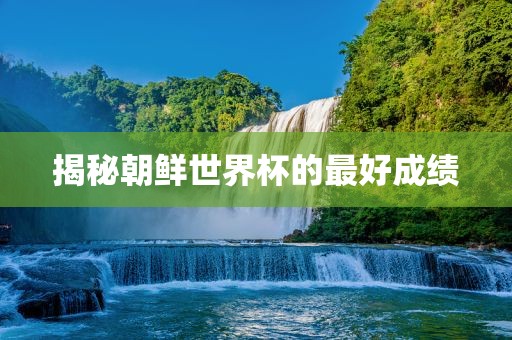 揭秘朝鲜世界杯的最好成绩