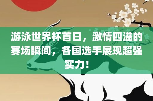游泳世界杯首日，激情四溢的赛场瞬间，各国选手展现超强实力！