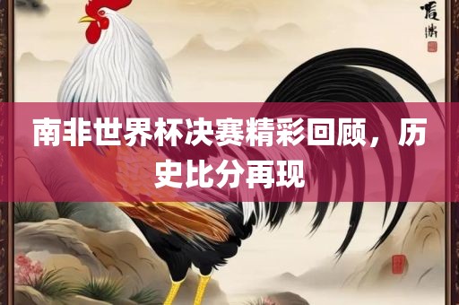 南非世界杯决赛精彩回顾，历史比分再现