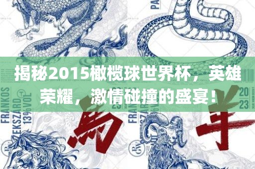 揭秘2015橄榄球世界杯，英雄荣耀，激情碰撞的盛宴！