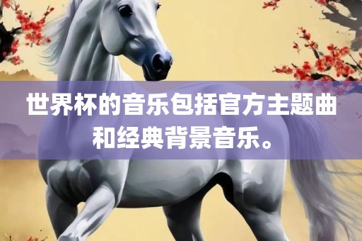 世界杯的音乐包括官方主题曲和经典背景音乐。