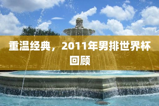 重温经典，2011年男排世界杯回顾
