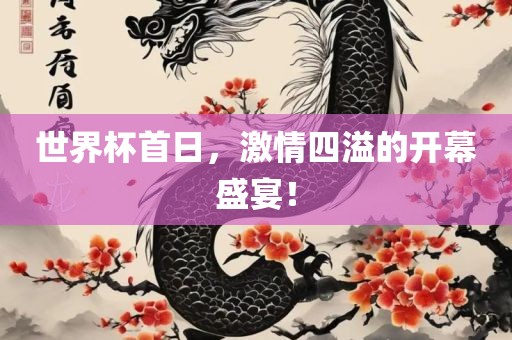 世界杯首日，激情四溢的开幕盛宴！
