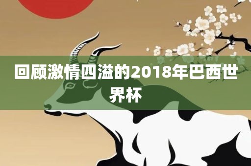 回顾激情四溢的2018年巴西世界杯