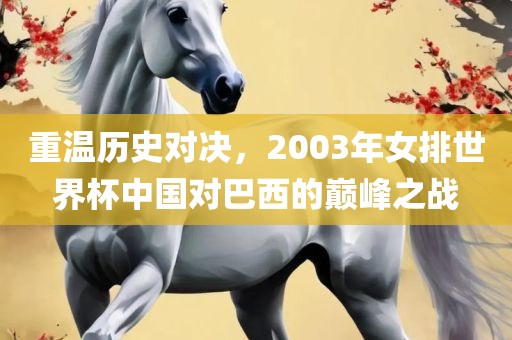 重温历史对决，2003年女排世界杯中国对巴西的巅峰之战