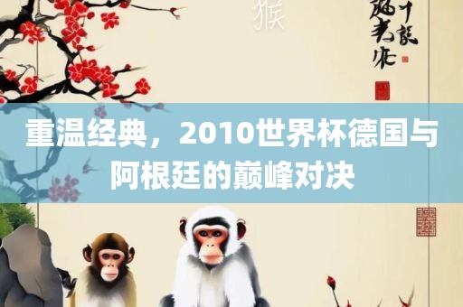 重温经典，2010世界杯德国与阿根廷的巅峰对决