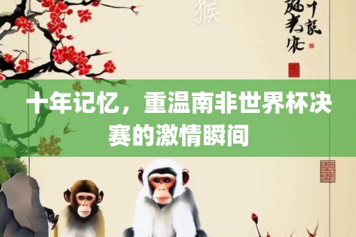 十年记忆，重温南非世界杯决赛的激情瞬间